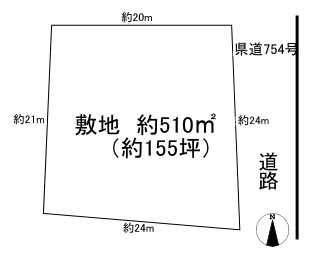 奈良市神殿町　貸土地